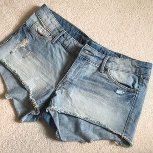 Distressed shorts